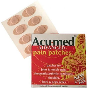 1 pack of 8 patches - ACUMED Magnetic Pain Relief Patches